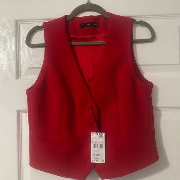 Mango Red Sleeveless Vest - Picture 3 of 3